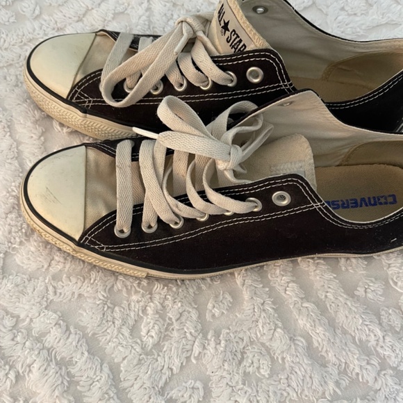 CONVERSE   ALL STAR MENS 11 SHOES BLACK WITH TRIM - Picture 2 of 4